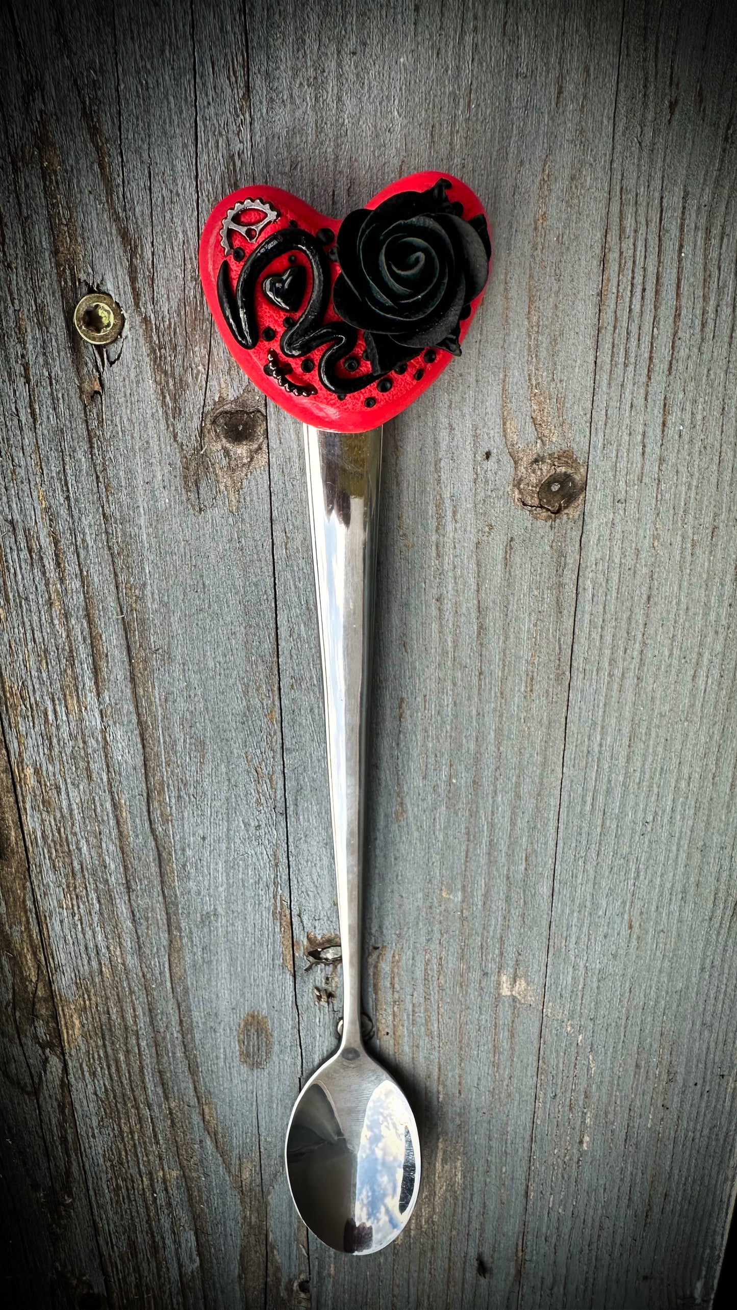 Black Heart and Red Rose 🌹🖤