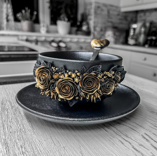 "Dark Harmony" Coffee cup.🖤